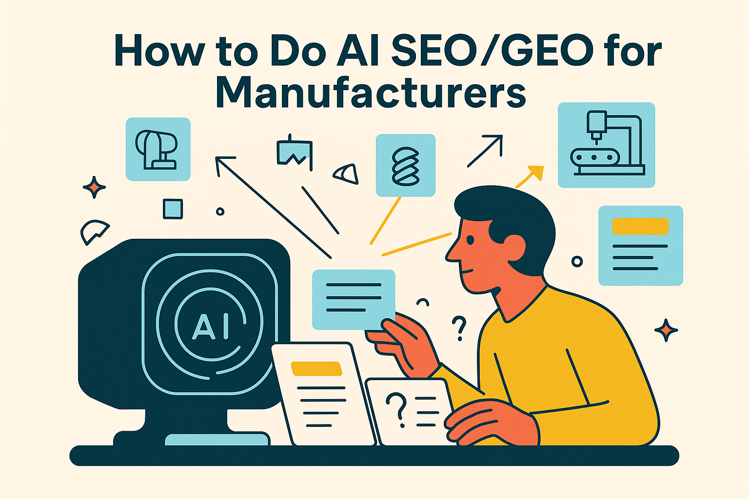 Cover image for AI SEO and GEO for Manufacturers: How to Get Cited in AI Search
